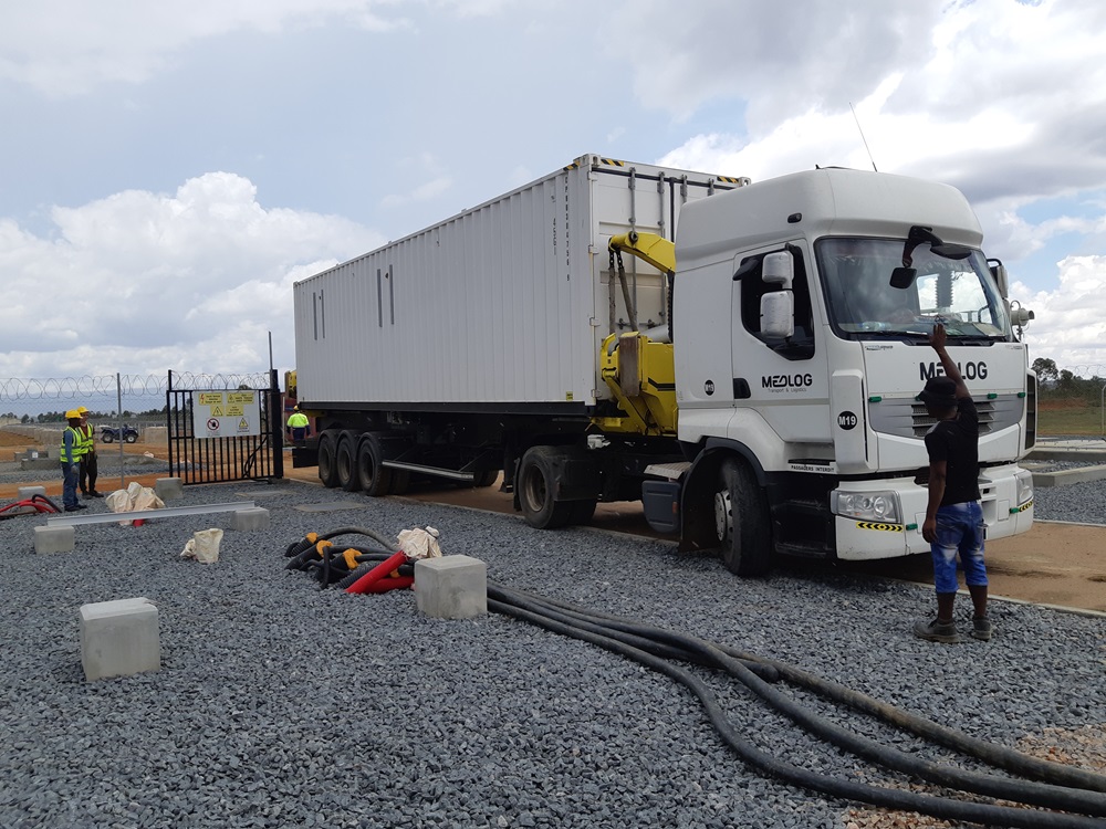 Continarized Substation Delivery on-site